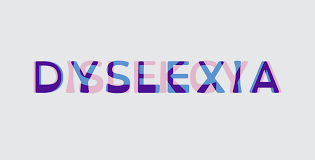 ADHD, Eyeglasses and Stigma - illustration that says "dyslexia"