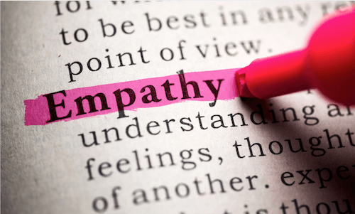 the word empathy highlighted in article about empathy, dopamine, and adhd